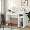 White Computer Desk PC Laptop Table with Drawer and 2-Tier Storage Shelf